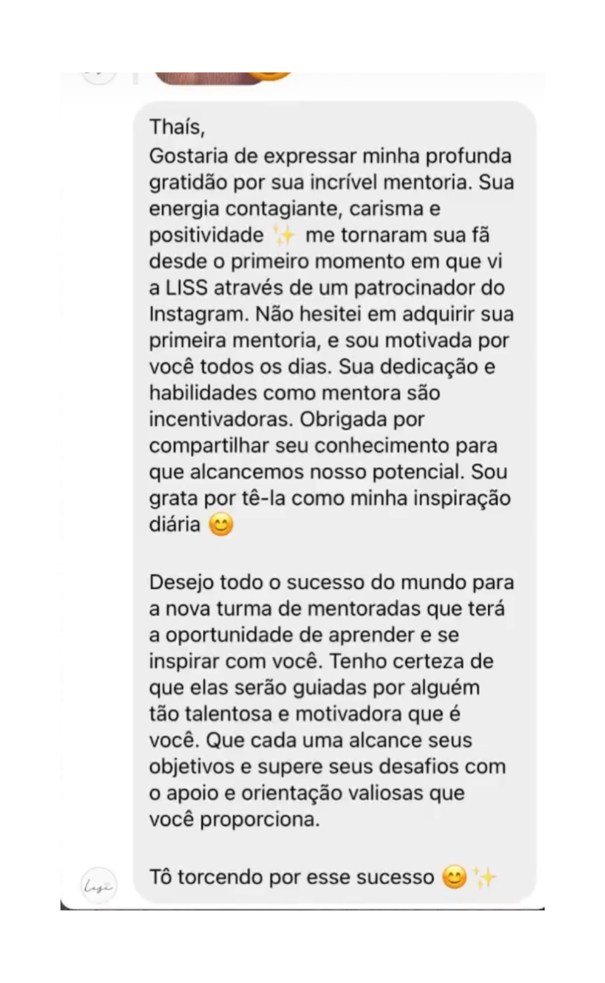 Depoimento de aluna 4