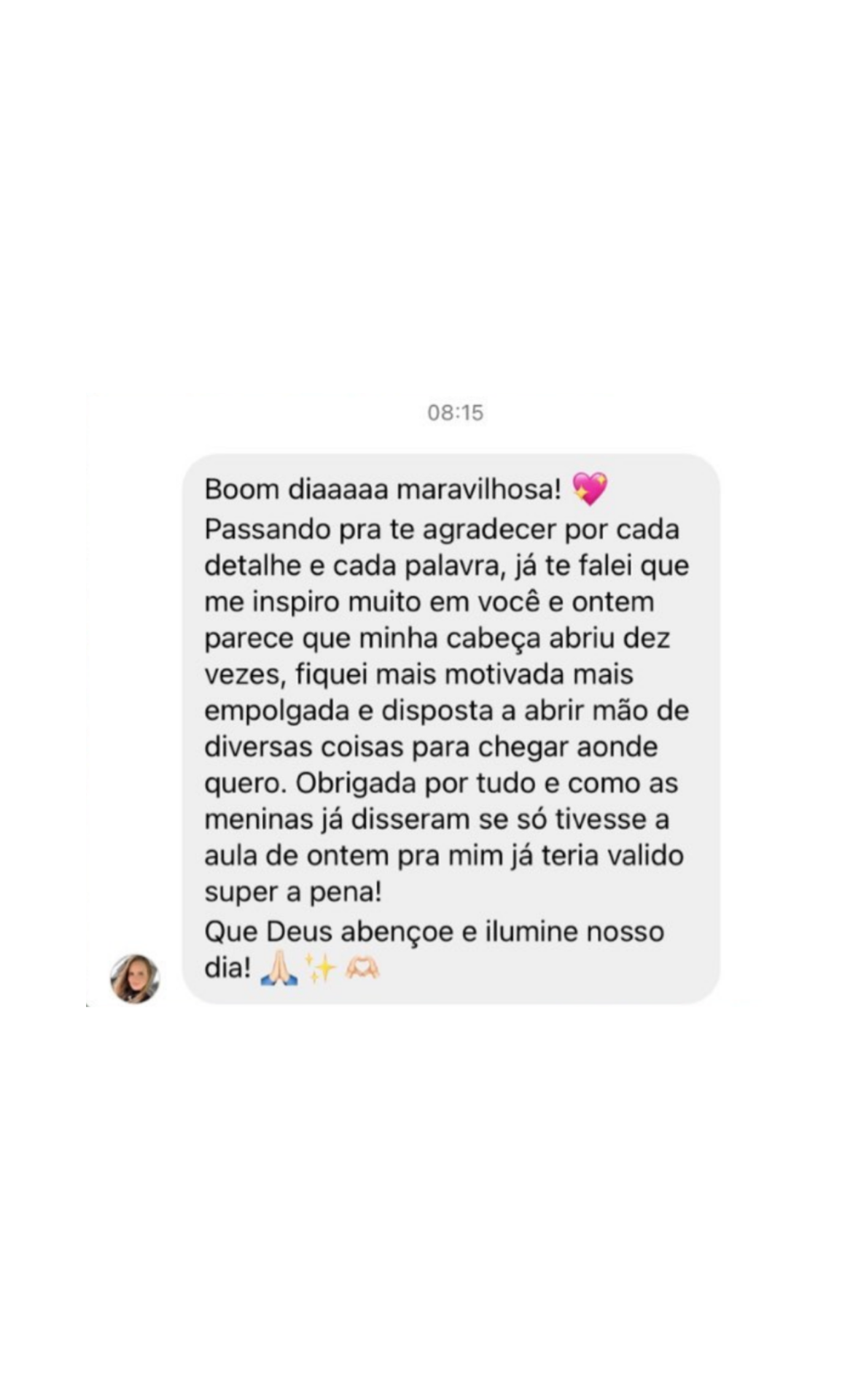 Depoimento de aluna 9