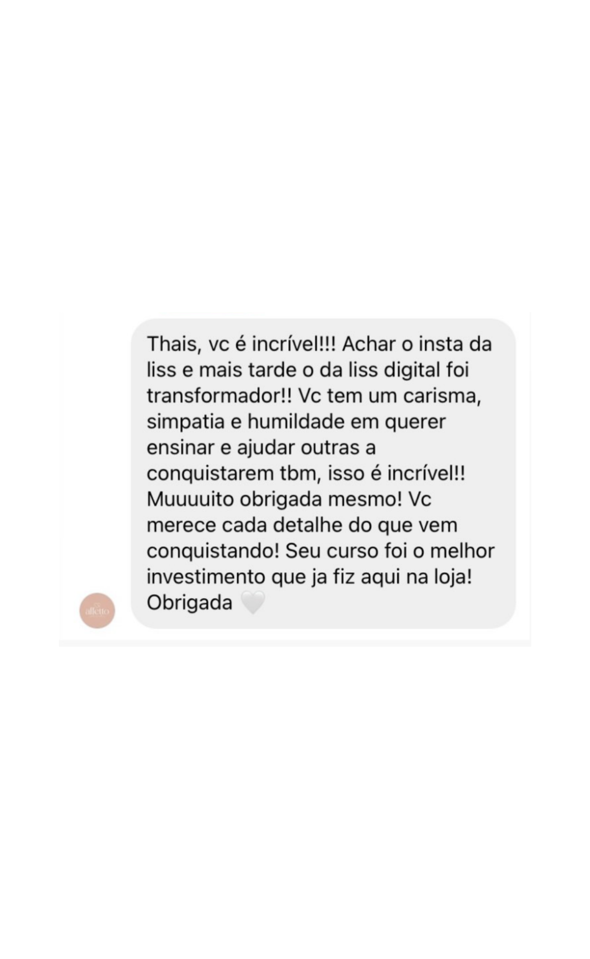 Depoimento de aluna 6